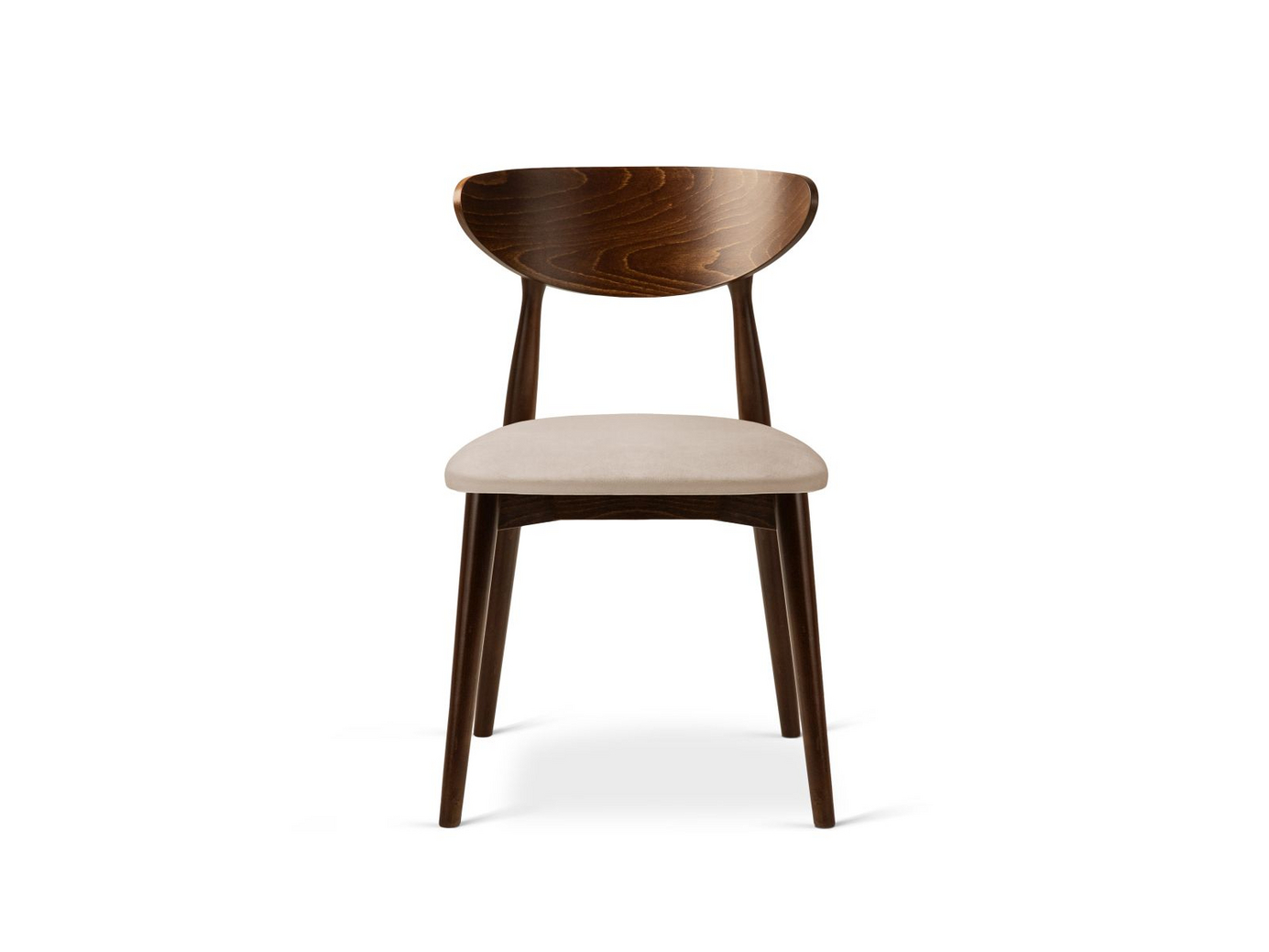 Cosmopolitan Design fløyelsstoler, 2 stk., "Leon", 1-seter, 47,5 × 48 × 79 cm, Magic Velvet, valnøttben