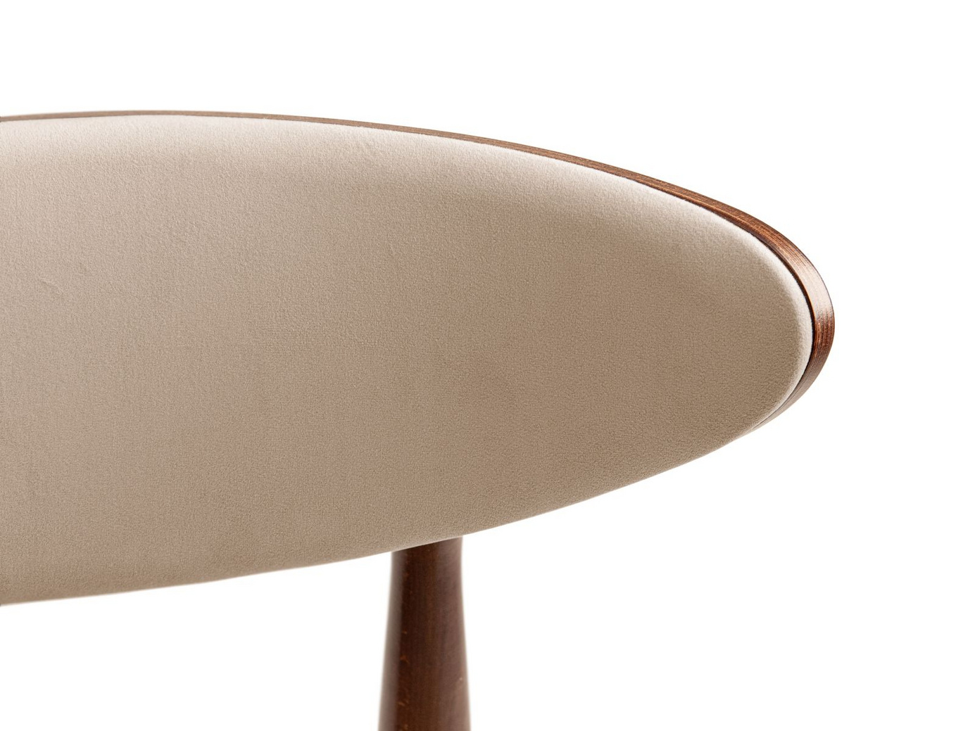 Cosmopolitan Design fløyelsstoler, 2 stk., "Rina", 1-seter, 47,5 × 48 × 79 cm, Magic Velvet, valnøttben