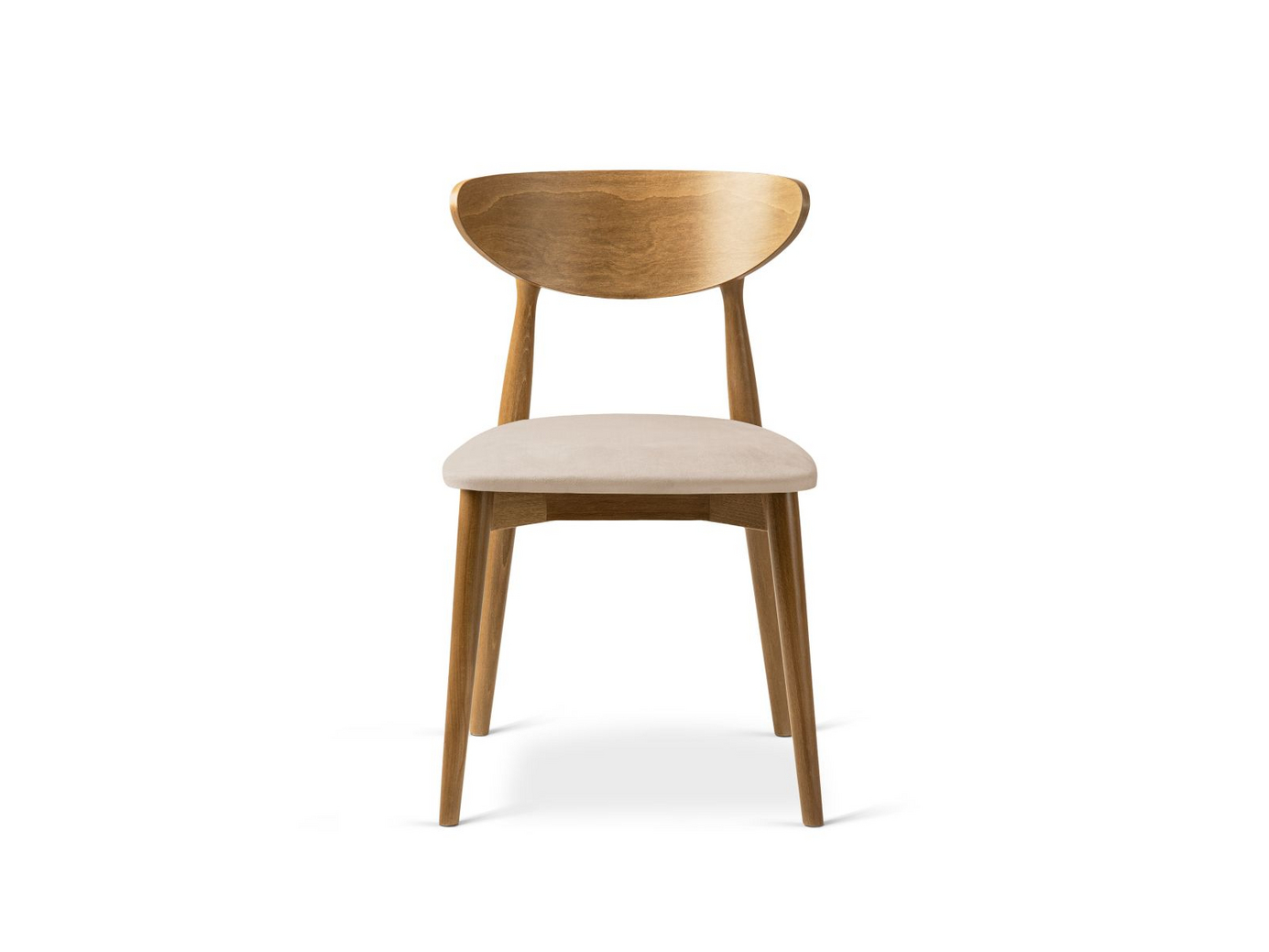 Cosmopolitan Design fløyelsstoler, 2 stk., "Leon", 1-seter, 47,5 × 48 × 79 cm, Magic Velvet, ben i amerikansk valnøtt
