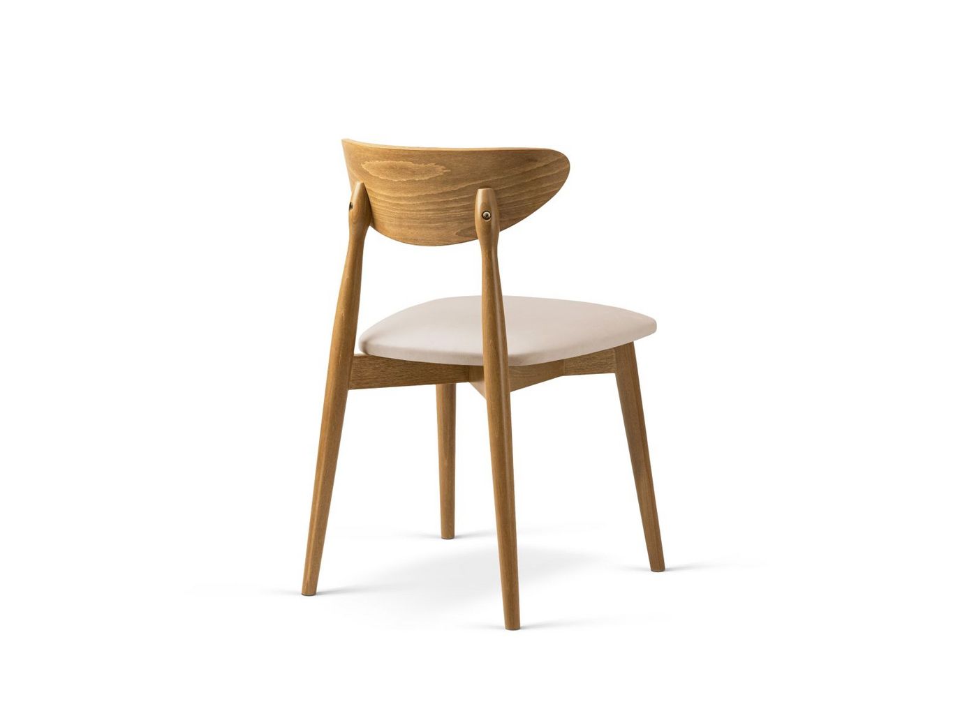 Cosmopolitan Design fløyelsstoler, 2 stk., "Leon", 1-seter, 47,5 × 48 × 79 cm, Magic Velvet, ben i amerikansk valnøtt