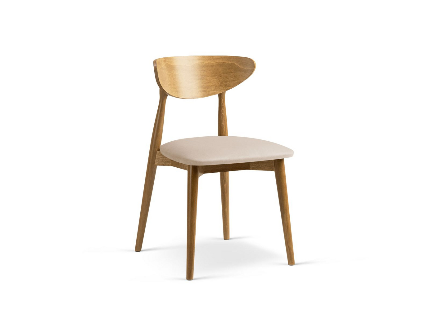 Cosmopolitan Design fløyelsstoler, 2 stk., "Leon", 1-seter, 47,5 × 48 × 79 cm, Magic Velvet, ben i amerikansk valnøtt