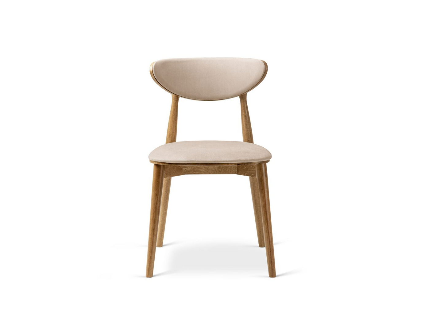 Cosmopolitan Design fløyelsstoler, 2 stk., "Rina", 1-seter, 47,5 × 48 × 79 cm, Magic Velvet, ben i amerikansk valnøtt