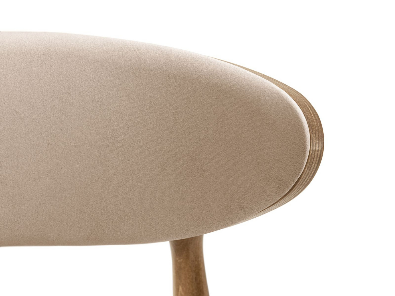 Cosmopolitan Design fløyelsstoler, 2 stk., "Rina", 1-seter, 47,5 × 48 × 79 cm, Magic Velvet, ben i amerikansk valnøtt