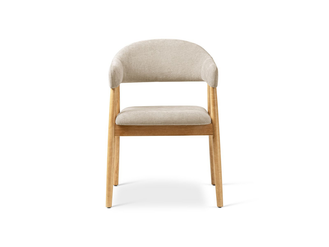 Cosmopolitan Design stoler, 2 stk., "Adra", 1-seter, 56 × 59 × 77 cm, Rebel, ben i naturlig bøk
