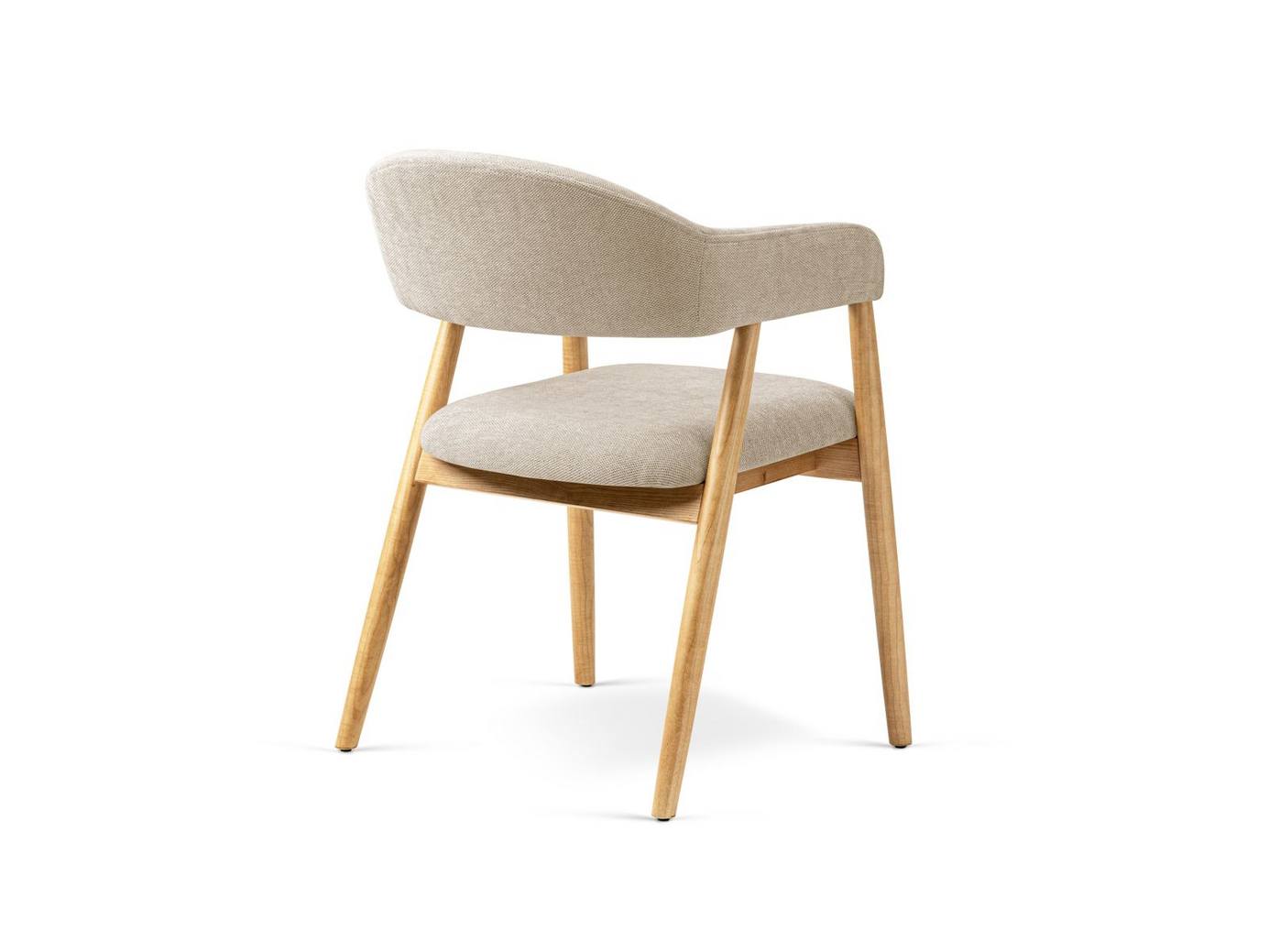 Cosmopolitan Design stoler, 2 stk., "Adra", 1-seter, 56 × 59 × 77 cm, Rebel, ben i naturlig bøk