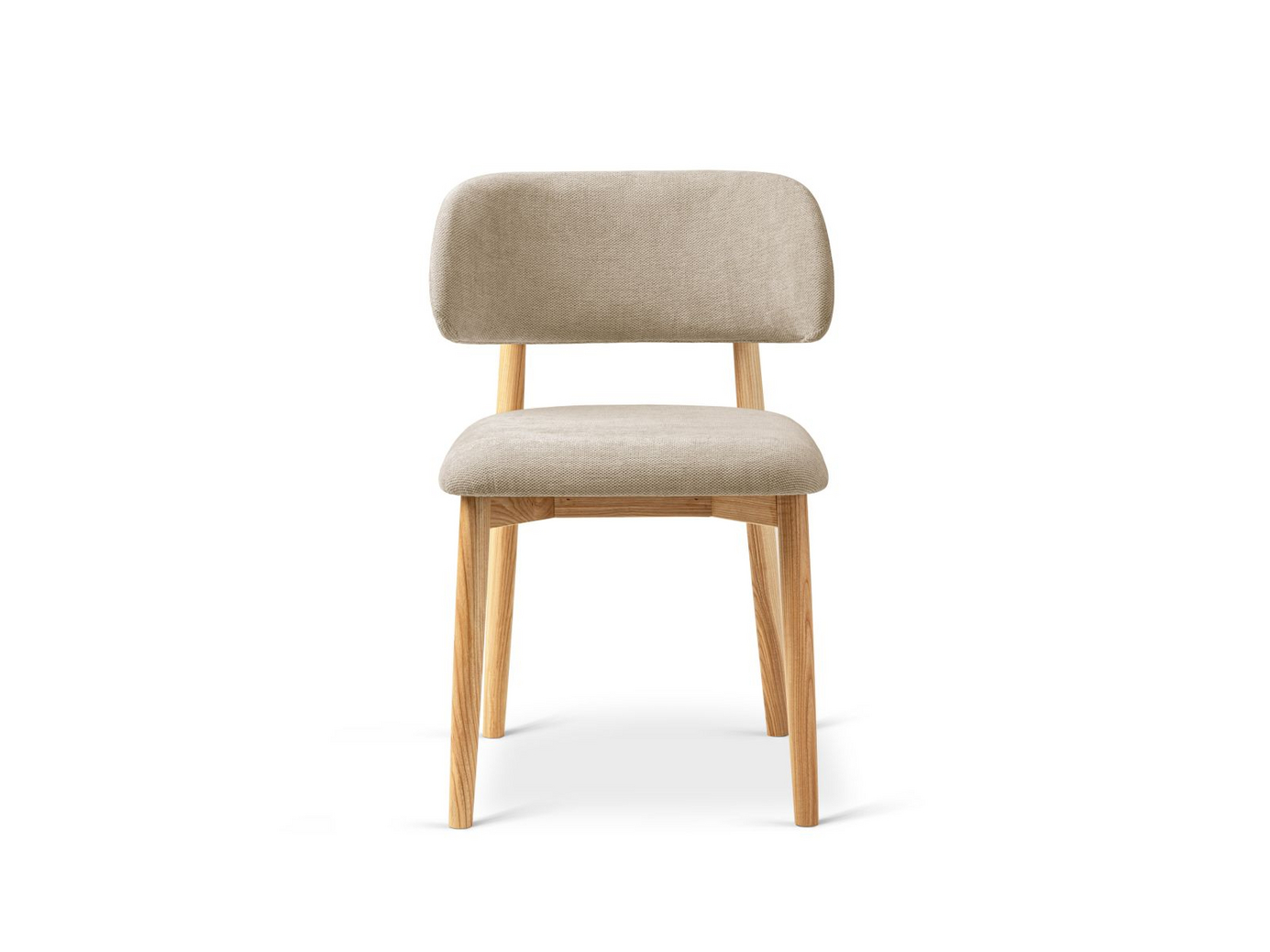 Cosmopolitan Design stoler, 2 stk., "Evan", 1-seter, 49,5 × 51 × 77 cm, Rebel, ben i naturlig bøk