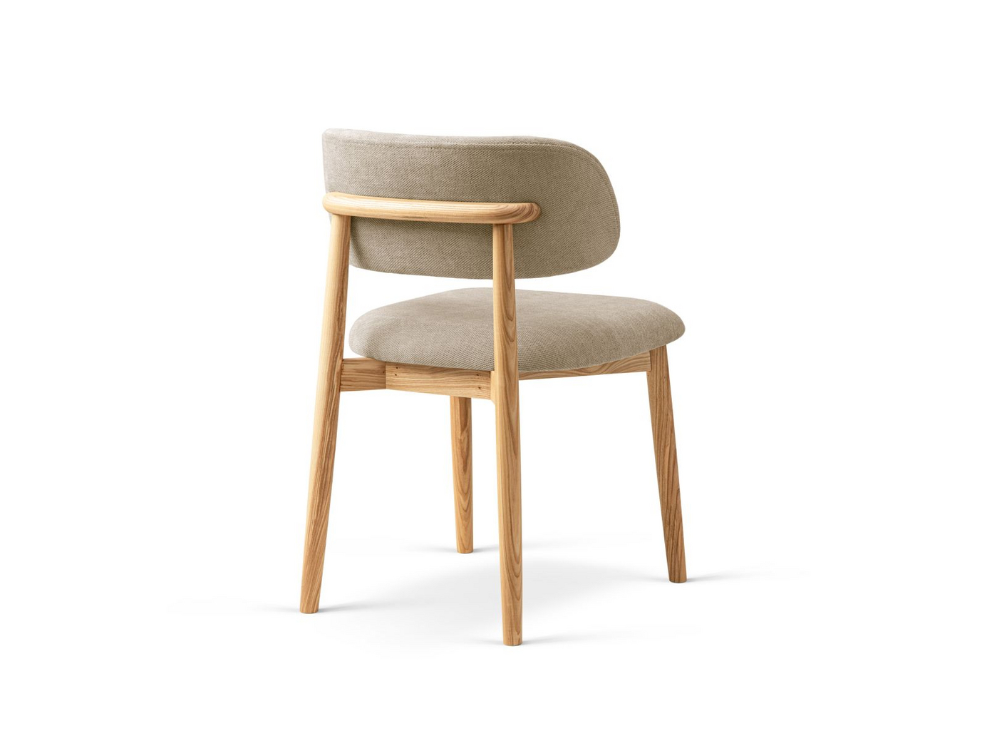 Cosmopolitan Design stoler, 2 stk., "Evan", 1-seter, 49,5 × 51 × 77 cm, Rebel, ben i naturlig bøk