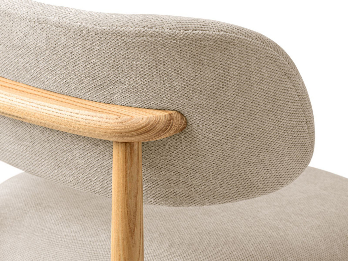 Cosmopolitan Design stoler, 2 stk., "Evan", 1-seter, 49,5 × 51 × 77 cm, Rebel, ben i naturlig bøk