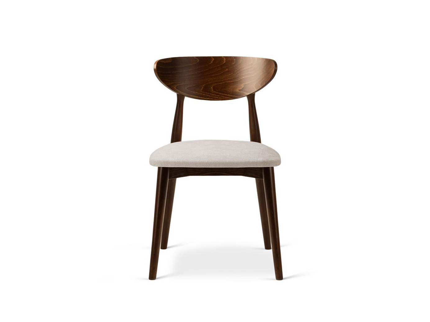 Cosmopolitan Design stoler, 2 stk., "Leon", 1-seter, 47,5 × 48 × 79 cm, Rebel, valnøttben
