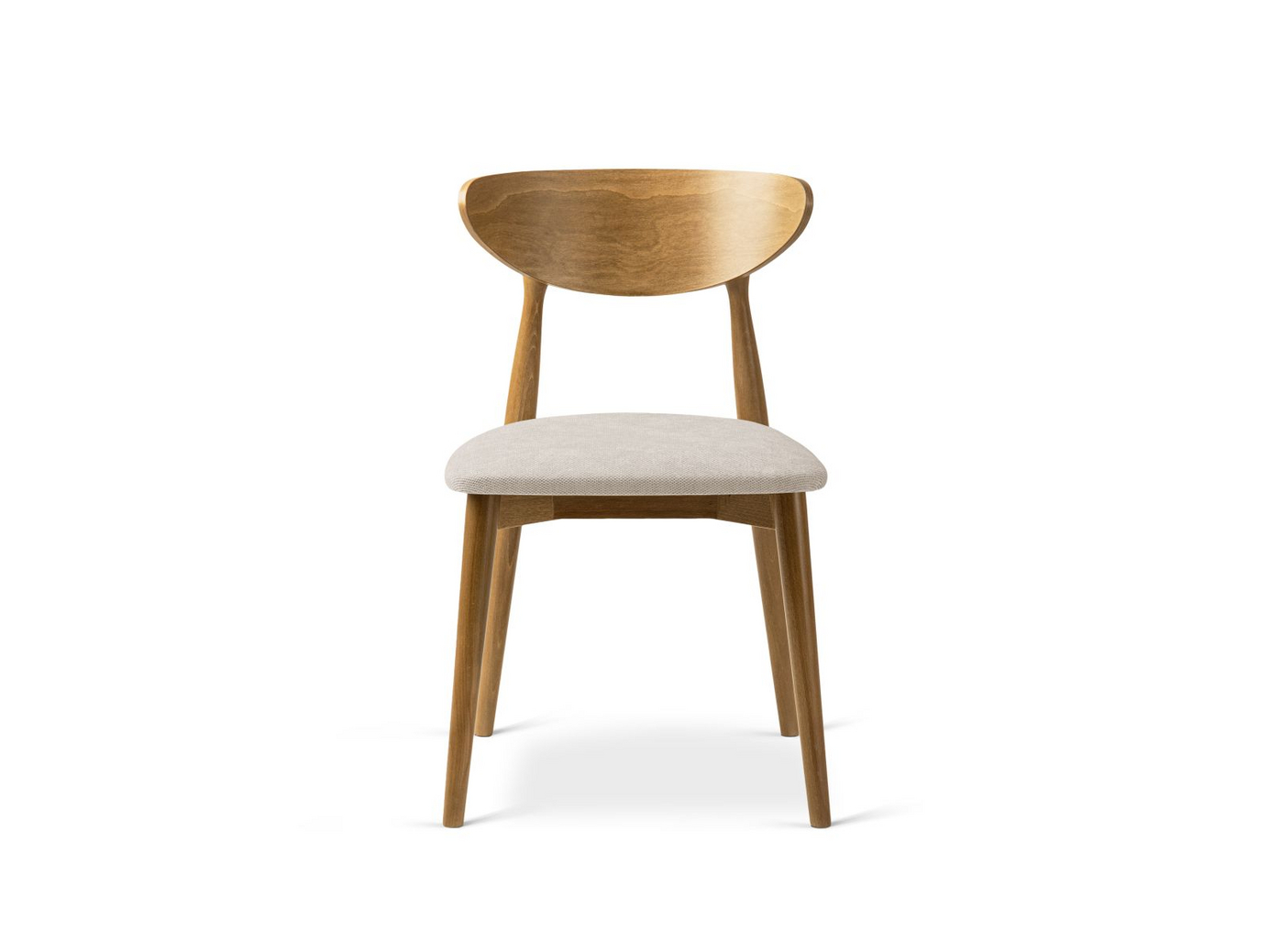 Cosmopolitan Design stoler, 2 stk., "Leon", 1-seter, 47,5 × 48 × 79 cm, Rebel, ben i amerikansk valnøtt