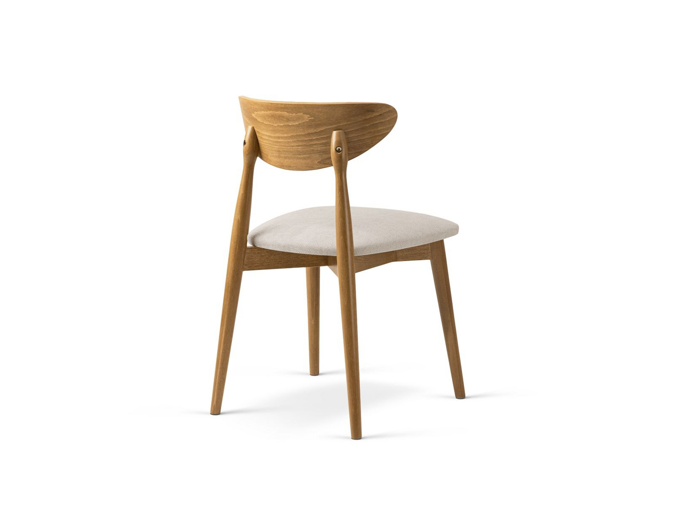 Cosmopolitan Design stoler, 2 stk., "Leon", 1-seter, 47,5 × 48 × 79 cm, Rebel, ben i amerikansk valnøtt