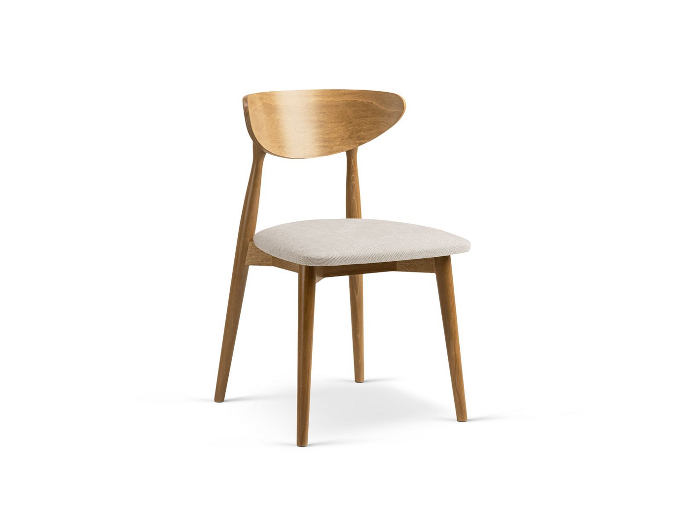 Cosmopolitan Design stoler, 2 stk., "Leon", 1-seter, 47,5 × 48 × 79 cm, Rebel, ben i amerikansk valnøtt