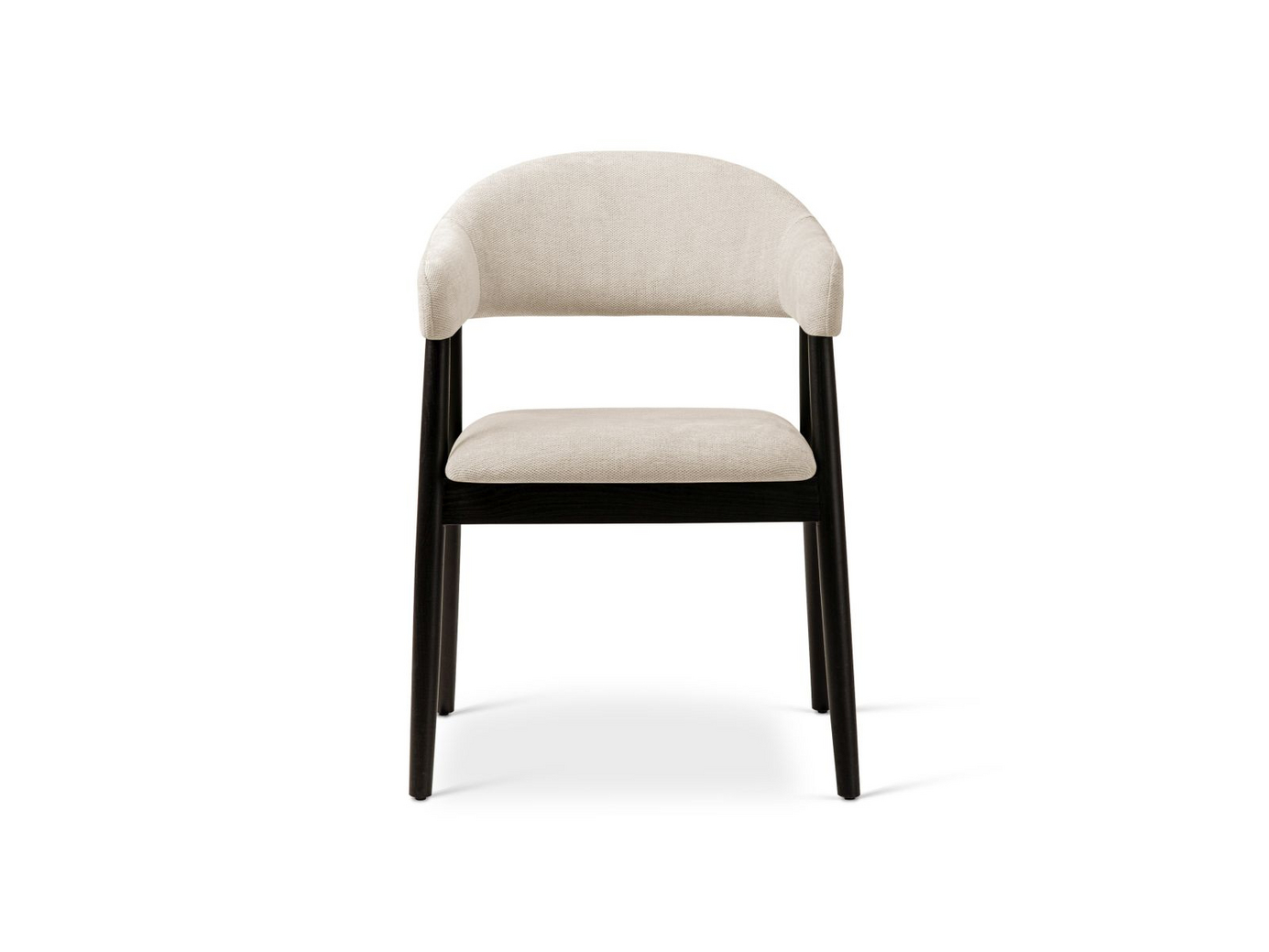 Cosmopolitan Design stoler, 2 stk., "Adra", 1-seter, 56 × 59 × 77 cm, Rebel, valnøttben