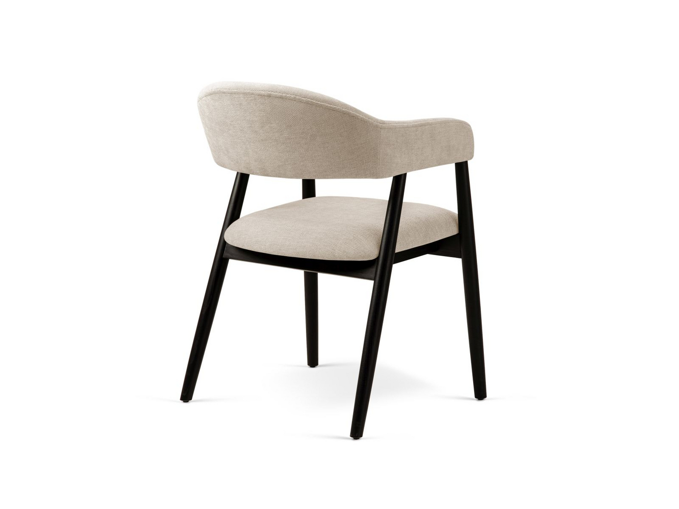 Cosmopolitan Design stoler, 2 stk., "Adra", 1-seter, 56 × 59 × 77 cm, Rebel, valnøttben