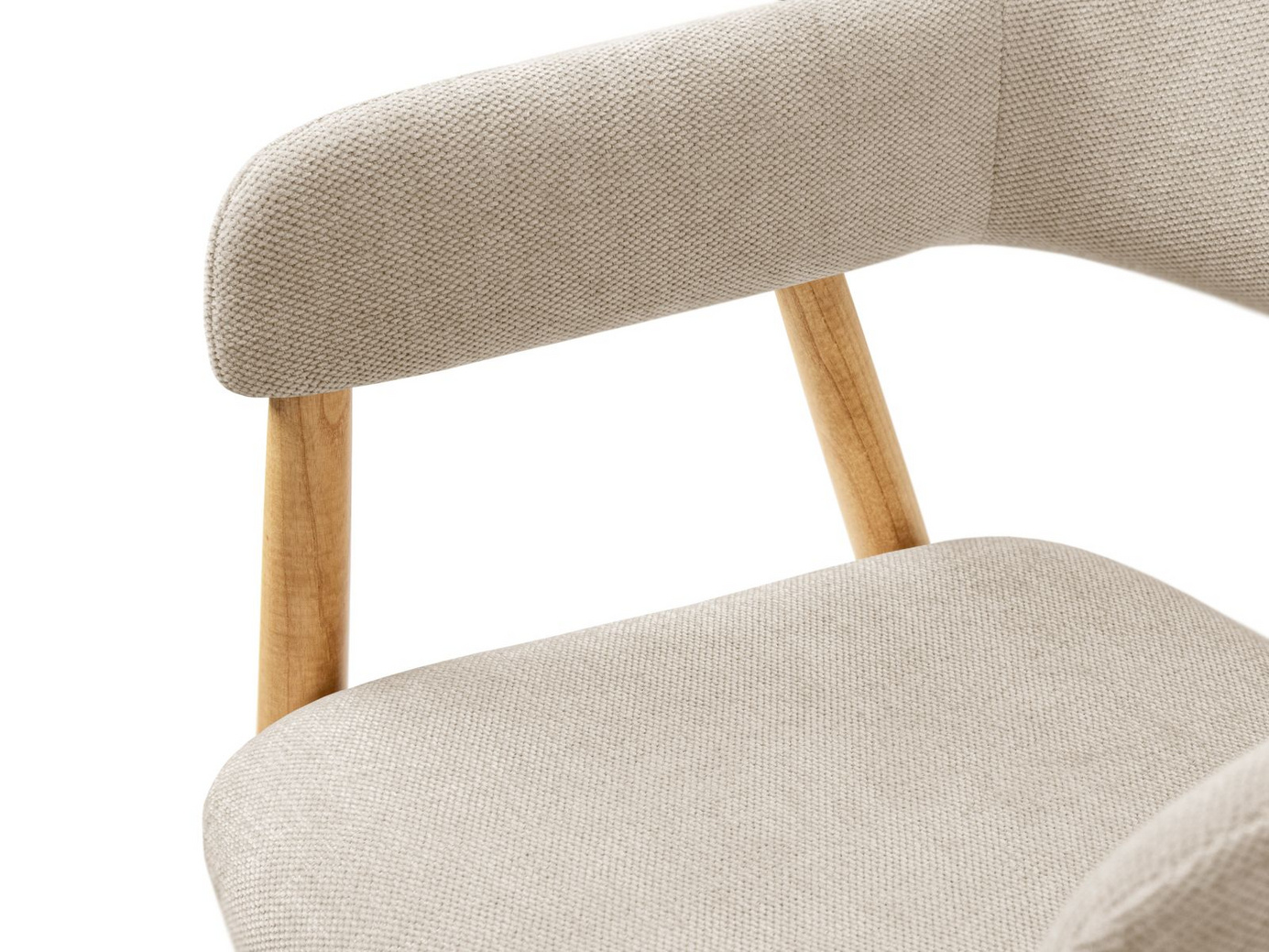 Cosmopolitan Design stoler, 2 stk., "Adra", 1-seter, 56 × 59 × 77 cm, Rebel, valnøttben