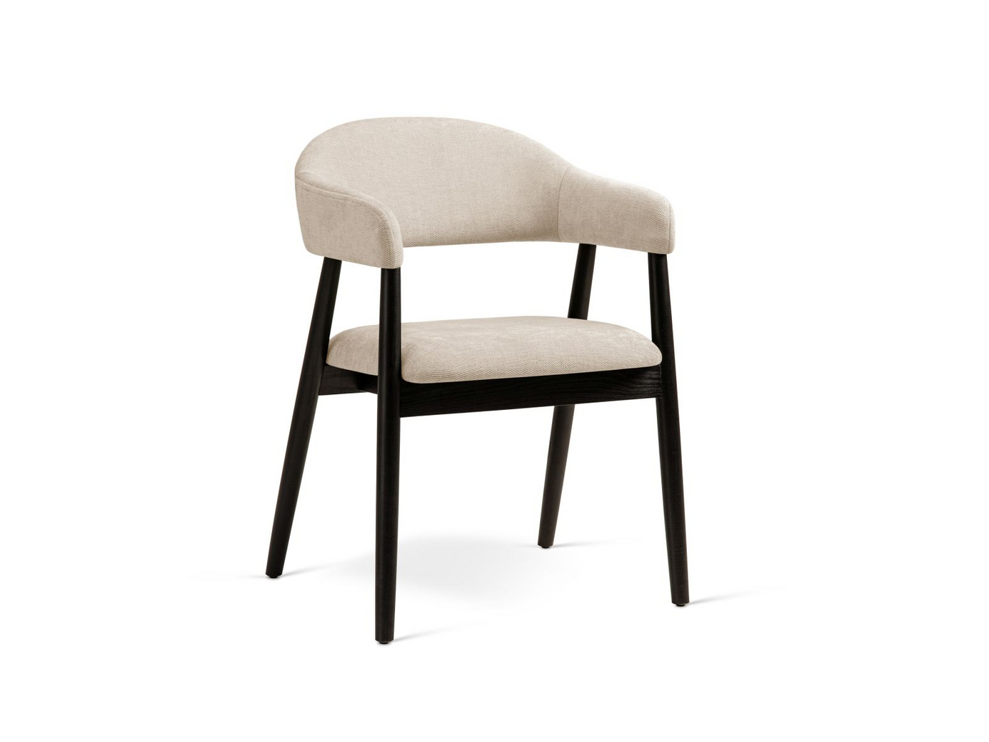 Cosmopolitan Design stoler, 2 stk., "Adra", 1-seter, 56 × 59 × 77 cm, Rebel, valnøttben