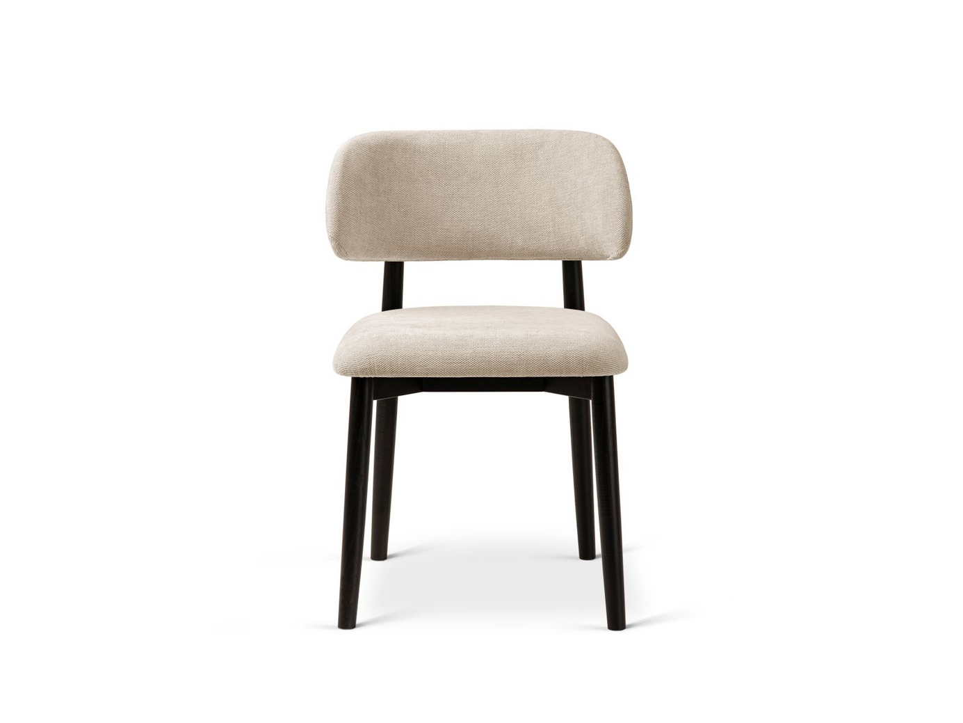 Cosmopolitan Design stoler, 2 stk., "Evan", 1-seter, 49,5 × 51 × 77 cm, Rebel, ben i svart bøk