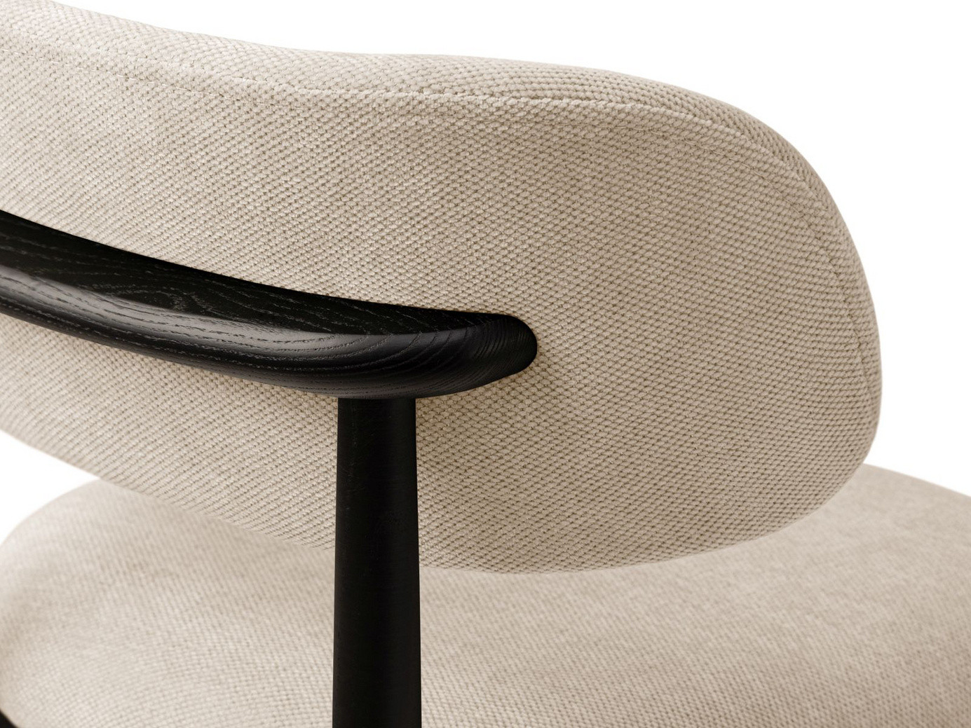 Cosmopolitan Design stoler, 2 stk., "Evan", 1-seter, 49,5 × 51 × 77 cm, Rebel, ben i svart bøk
