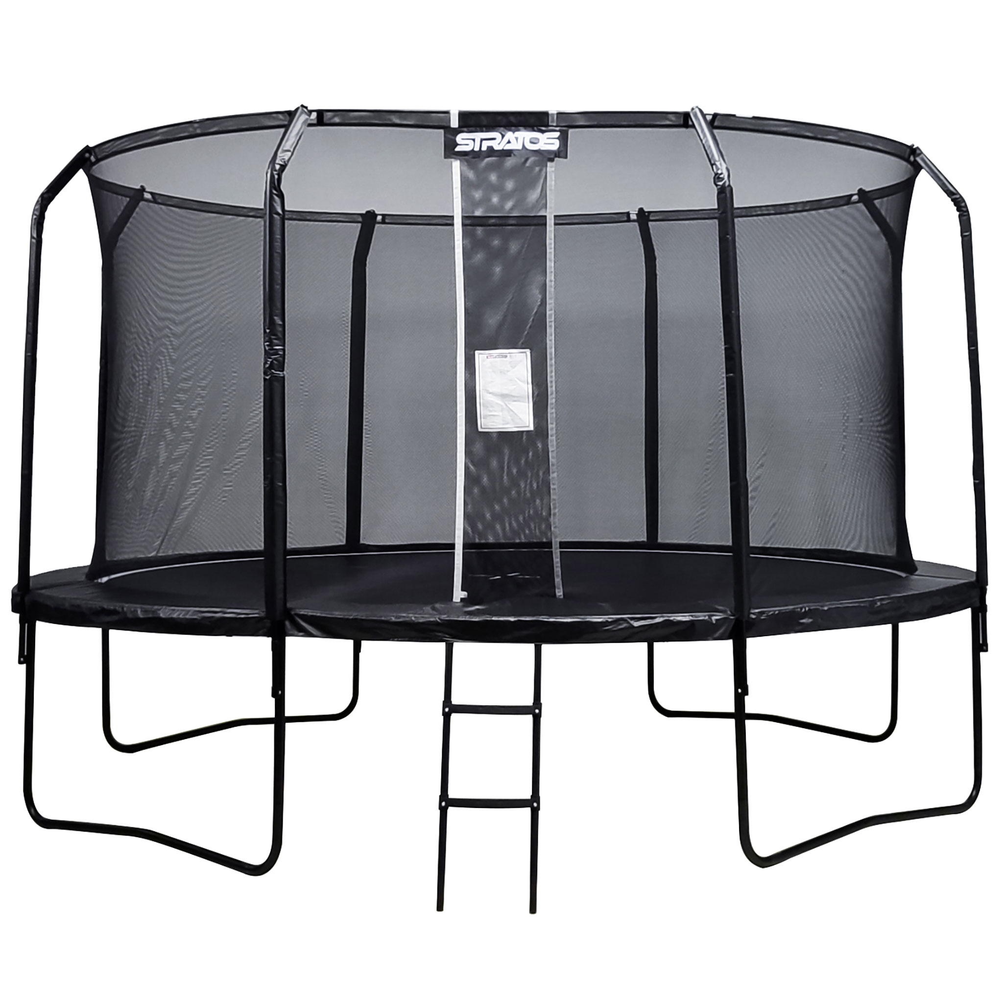Stratos Trampoline 427cm med Sikkerhetsnett, Premium Black Line
