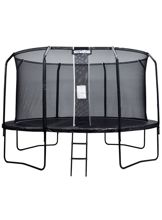 Stratos Trampoline 427cm med Sikkerhetsnett, Premium Black Line