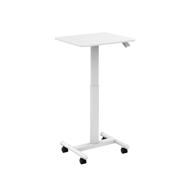 Lykke Mobile Hev- og Senkbart Skrivebord L100, Hvit, 60 x 52cm